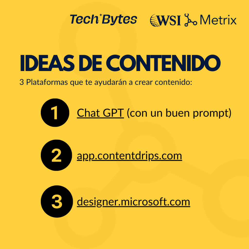 ideas de contenido redes